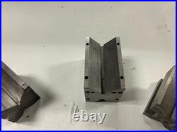 MACHINIST GrnFl TOOL LATHE MILL Machinist Lot Various V Block Set Up Fixtures