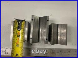 MACHINIST GrnFl TOOL LATHE MILL Machinist Lot Various V Block Set Up Fixtures
