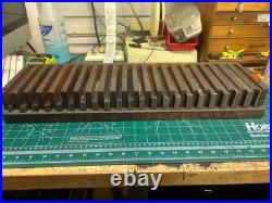 MACHINIST HmA LATHE MILL Set of Anton Precision Ground Parallel Blocks in Holder