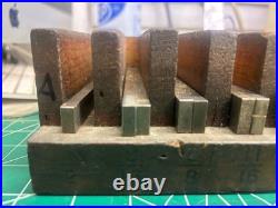 MACHINIST HmA LATHE MILL Set of Anton Precision Ground Parallel Blocks in Holder