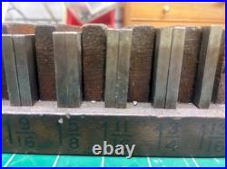 MACHINIST HmA LATHE MILL Set of Anton Precision Ground Parallel Blocks in Holder