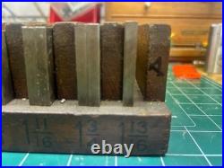 MACHINIST HmA LATHE MILL Set of Anton Precision Ground Parallel Blocks ...