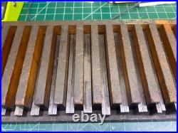 MACHINIST HmA LATHE MILL Set of Anton Precision Ground Parallel Blocks in Holder