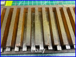 MACHINIST HmA LATHE MILL Set of Anton Precision Ground Parallel Blocks in Holder