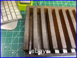 MACHINIST HmA LATHE MILL Set of Anton Precision Ground Parallel Blocks in Holder