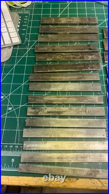 MACHINIST HmA LATHE MILL Set of Anton Precision Ground Parallel Blocks in Holder