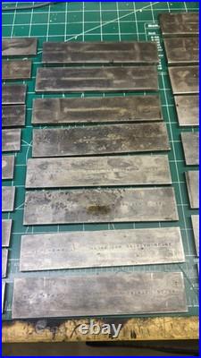 MACHINIST HmA LATHE MILL Set of Anton Precision Ground Parallel Blocks in Holder