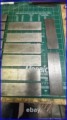 MACHINIST HmB LATHE MILL Set of Anton Precision Ground Parallel Blocks in Holder