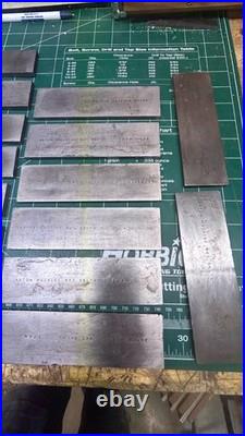 MACHINIST HmB LATHE MILL Set of Anton Precision Ground Parallel Blocks in Holder