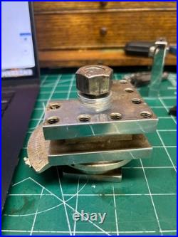 MACHINIST HmDrcB LATHE RARE Indexing Lathe Turret Tool Post Chrome