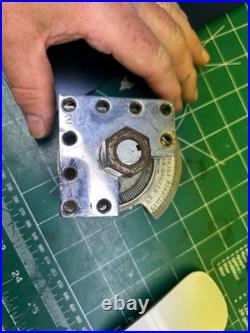 MACHINIST HmDrcB LATHE RARE Indexing Lathe Turret Tool Post Chrome