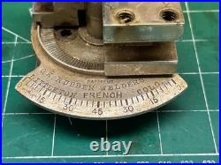 MACHINIST HmDrcB LATHE RARE Indexing Lathe Turret Tool Post Chrome