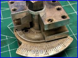 MACHINIST HmDrcB LATHE RARE Indexing Lathe Turret Tool Post Chrome