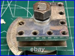 MACHINIST HmDrcB LATHE RARE Indexing Lathe Turret Tool Post Chrome