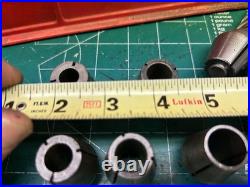 MACHINIST HmDrcB TOOL LATHE MILL Machinist Lot of Quick Switch Collets E MACHINIST HmDrcB TOOL LATHE MILL Machinist Lot of Quick Switch Collets E