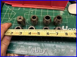 MACHINIST HmDrcB TOOL LATHE MILL Machinist Lot of Quick Switch Collets d