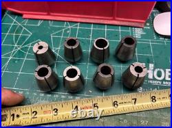MACHINIST HmDrcB TOOL LATHE MILL Machinist Lot of Quick Switch Collets d