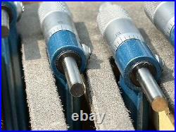 MACHINIST HmE TOOL LATHE MILL Machinist 6 12 Micrometer Set With Carbide Faces