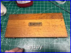 MACHINIST HmGbX TOOLS LATHE MILL Starrett Depth Micrometer Gage in Wood Case