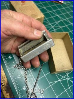 MACHINIST HmGdBx LATHE Machinist No 101 Vise Clipper Belt Lacer in Box