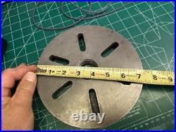 MACHINIST HmGdcB TOOL LATHE MILL Heavy 7 1/2 Lathe Face Plate 1 1/2 8 TPI