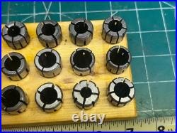 MACHINIST HmKnycB LATHE MILL Machinist Set of Quick Switch Collets in Holder