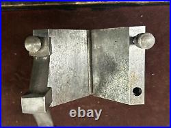 MACHINIST JwC TOOL LATHE MILL Large Tool Makers Precision Ground V Block & Clamp