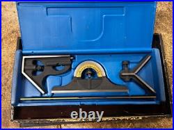 MACHINIST JwCb LATHE TOOL MILL Machinist Combination Ruler Square Gage Set USA