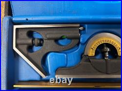 MACHINIST JwCb LATHE TOOL MILL Machinist Combination Ruler Square Gage Set USA