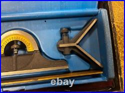 MACHINIST JwCb LATHE TOOL MILL Machinist Combination Ruler Square Gage Set USA