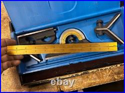 MACHINIST JwCb LATHE TOOL MILL Machinist Combination Ruler Square Gage Set USA