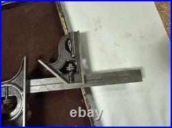 MACHINIST JwCb TOOLS LATHE MILL 18 Combination Set Protractor Ruler Square MACHINIST JwCb TOOLS LATHE MILL 18 Combination Set Protractor Ruler Square