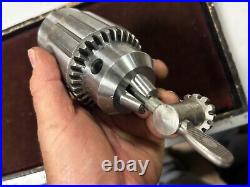 MACHINIST JwCs LATHE TOOL MILL Large Jacobs Head Stock Drill Chuck 3/16 3/4