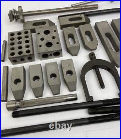 MACHINIST LATHE MILL Lot Precision Ground PARALLEL BLOCKS V Block Clamp + More