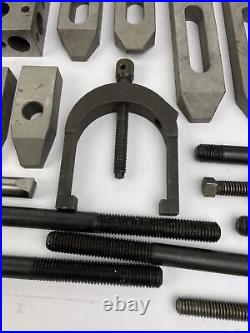 MACHINIST LATHE MILL Lot Precision Ground PARALLEL BLOCKS V Block Clamp + More