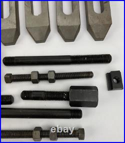 MACHINIST LATHE MILL Lot Precision Ground PARALLEL BLOCKS V Block Clamp + More