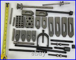 MACHINIST LATHE MILL Lot Precision Ground PARALLEL BLOCKS V Block Clamp + More
