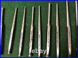 MACHINIST LATHE MILL Machinist 10 Snap On Tools PPC Punches and 2 Chisel DrQa