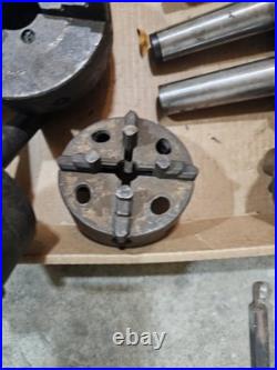 MACHINIST LATHE MILL Machinist Lot of Lathe Chuck Bodies & Parts 35 Total Pieces