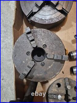 MACHINIST LATHE MILL Machinist Lot of Lathe Chuck Bodies & Parts 35 Total Pieces