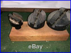 MACHINIST LATHE MILL Machinist Set of 3 Fly Cutters on Stand 3/4 Shank DrKm