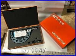 MACHINIST LATHE MILL Mitutoyo 193 216 5 6 Digital Micrometer Carbide Fac BkCse