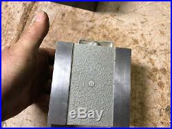 MACHINIST LATHE MILL NICE Carl Mahr Germany Magnetic V Block in Case ShX