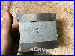 MACHINIST LATHE MILL NICE Carl Mahr Germany Magnetic V Block in Case ShX