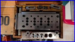 MACHINIST LATHE MILL Precision Ground Sine Bar Block in Wood box