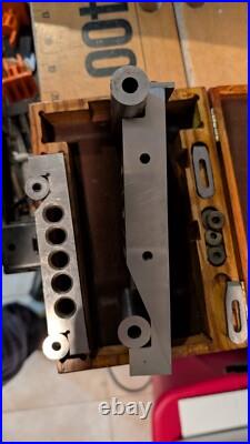 MACHINIST LATHE MILL Precision Ground Sine Bar Block in Wood box