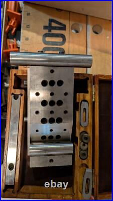 MACHINIST LATHE MILL Precision Ground Sine Bar Block in Wood box