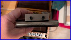 MACHINIST LATHE MILL Precision Ground Sine Bar Block in Wood box
