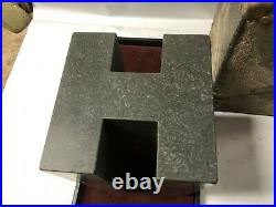 MACHINIST LATHE MILL Precision Rahn Granite Surface Plate Block I Beam Shape