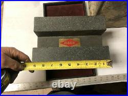 MACHINIST LATHE MILL Precision Rahn Granite Surface Plate Block I Beam Shape